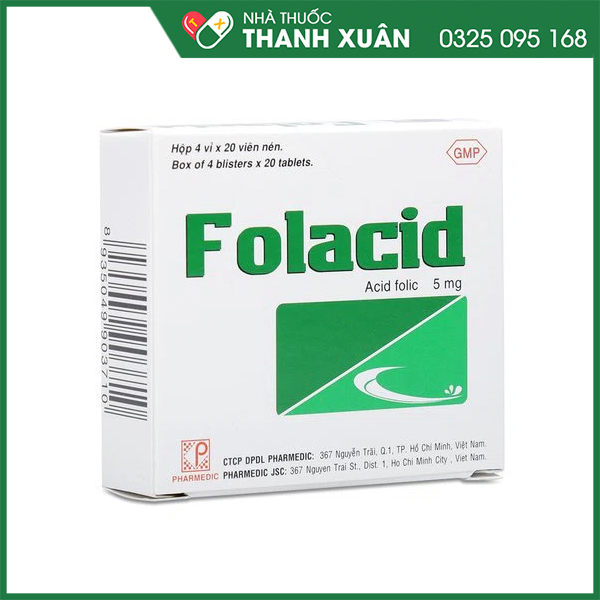 Folacid dự phòng và điều trị thiếu acid folic